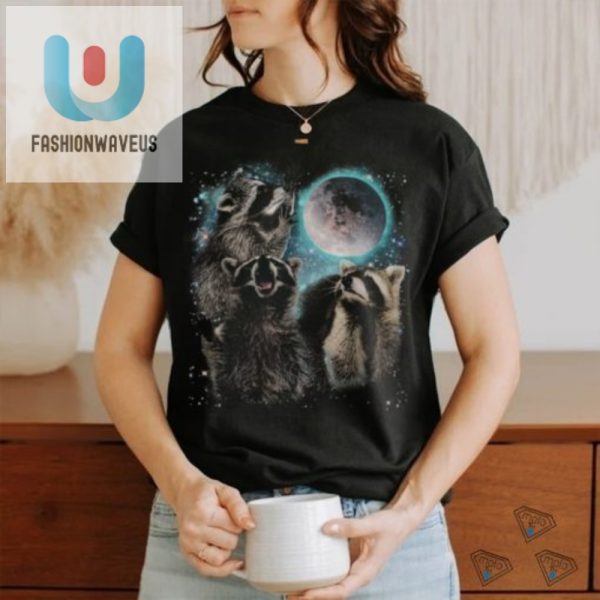 Howling Raccoon Moon Shirt Hilarious Unique Design fashionwaveus 1 3