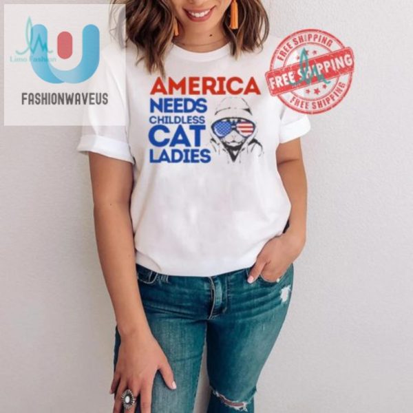 Hilarious Kamala Harris 2024 Cat Lady Shirt Musthave Tee fashionwaveus 1