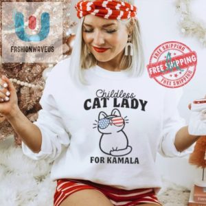 Funny Cat Lady For Kamala 2024 Shirt Pro Democracy Tee fashionwaveus 1 3