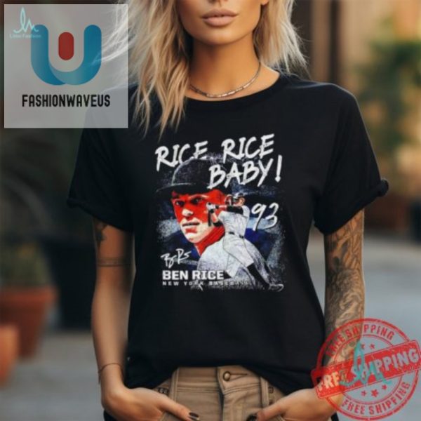 Rock The Rice Rice Baby Ben Rice Yankees Signature Tee fashionwaveus 1