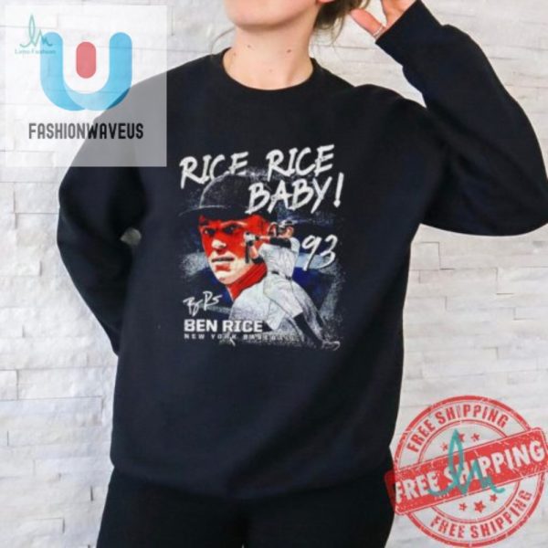 Rock The Rice Rice Baby Ben Rice Yankees Signature Tee fashionwaveus 1 1