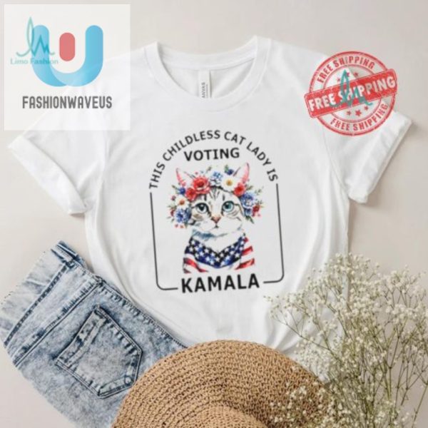 Funny Cat Lady For Kamala 2024 Shirt Unique Election Tee fashionwaveus 1 1