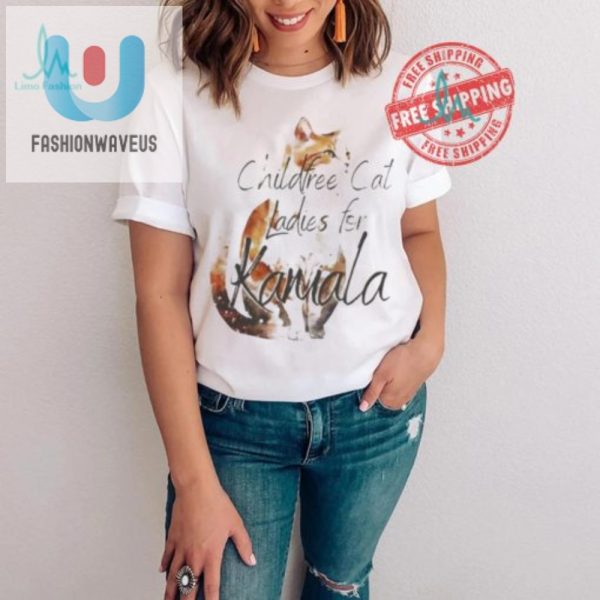 Vote Kamala 2024 Funny Cat Lady Shirt For Childfree Fans fashionwaveus 1