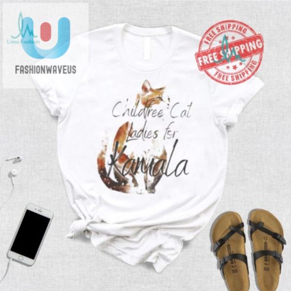 Vote Kamala 2024 Funny Cat Lady Shirt For Childfree Fans fashionwaveus 1 2