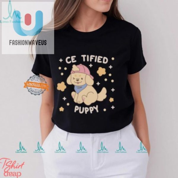 Pawsome Hannimations Certified Puppy Tee Unique Hilarious fashionwaveus 1