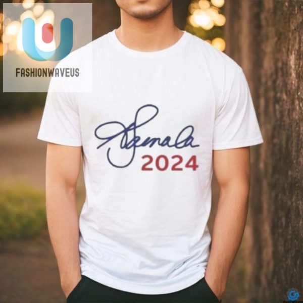 Kamala Signature 2024 Shirt Wear History With A Smile fashionwaveus 1 3