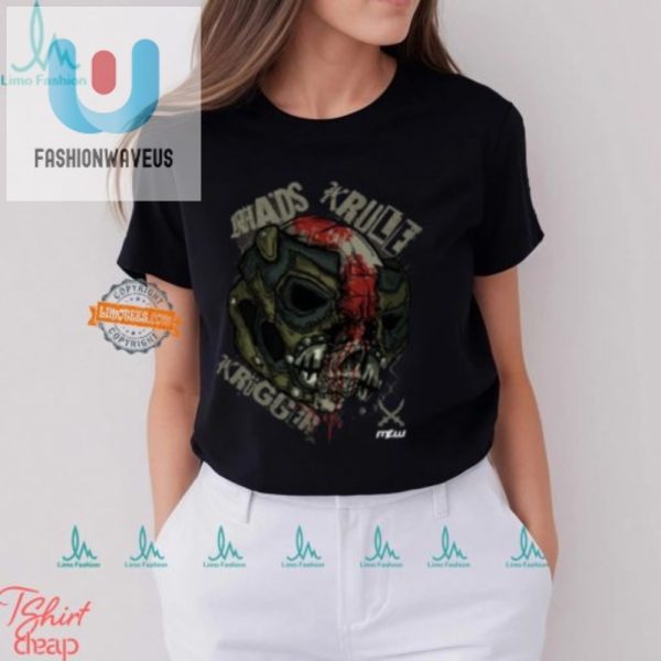 Crack A Smile With Mads Krules Krugger Split Skull Tee fashionwaveus 1