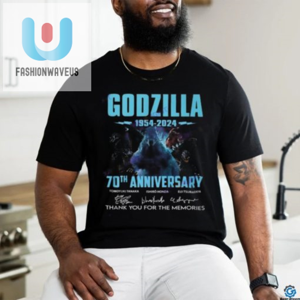 Godzilla 70Th Anniversary Tshirt Roar Into The Memories