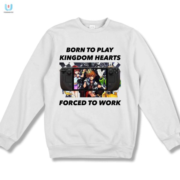 Funny Born To Play Kingdom Hearts Work Shirt fashionwaveus 1 3