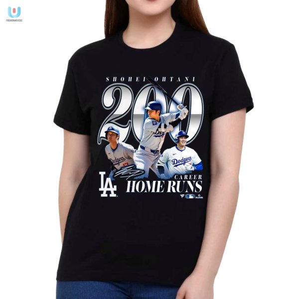 Homerun Heroics Ohtani Dodgers Tshirt 200 Laughs fashionwaveus 1 1