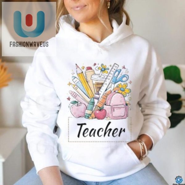 Teach In Style Coquette Pencil Tshirt For Quirky Educators fashionwaveus 1 1