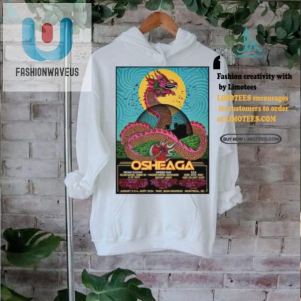 Osheaga 2024 Tshirt Wear The Festival Poster fashionwaveus 1 2