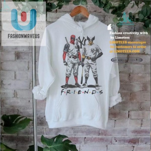 Get Your Official Ny Yankees Friends Deadpool Wolverine Tee fashionwaveus 1 1