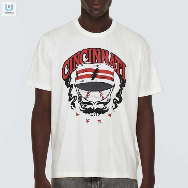 Get Your Game On Reds Skull Shirt With Grateful Dead Twist fashionwaveus 1