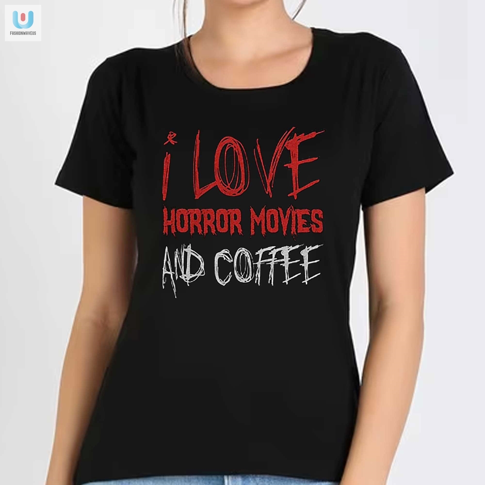 Spooky Brew Funny I Love Horror Movies  Coffee Tee