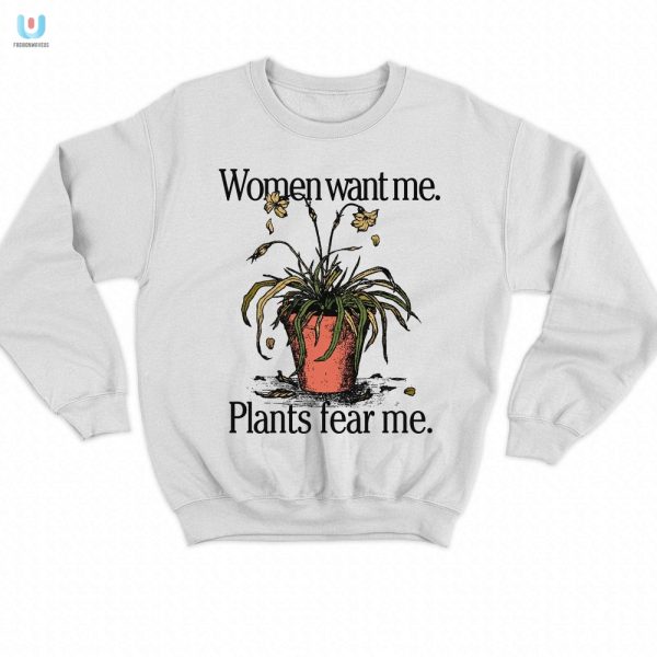 Funny Womens Tee Plants Fear Me Shirt Unique Hilarious fashionwaveus 1 3