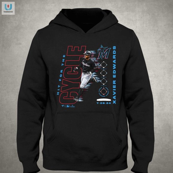 Cycle Laughs Xavier Edwards Marlins Tshirt Get Yours fashionwaveus 1 2