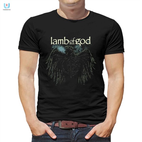 Get Flocked Up Lamb Of God Crow Tee Limited Edition fashionwaveus 1