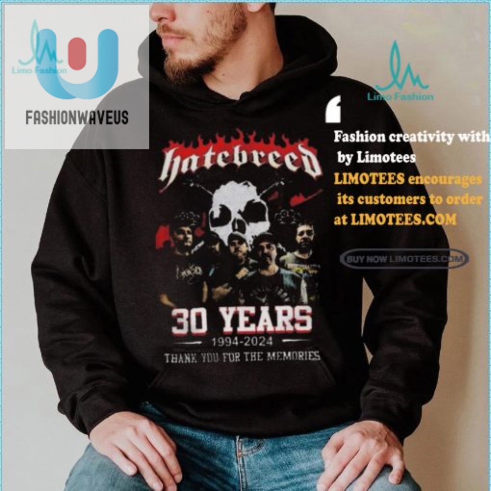 Rock Out In Style 30 Years Of Hatebreed Tee