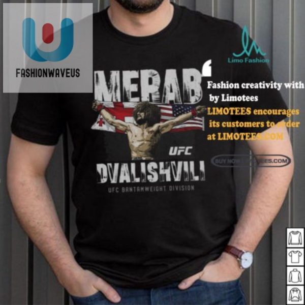 Rock The Merab Dvalishvili Flag Shirt Fight Fun Fusion fashionwaveus 1 4