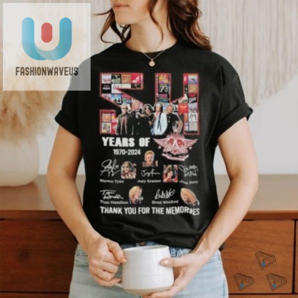 54 Years Of Aerosmith 19702024 Hilarious Tribute Tee fashionwaveus 1