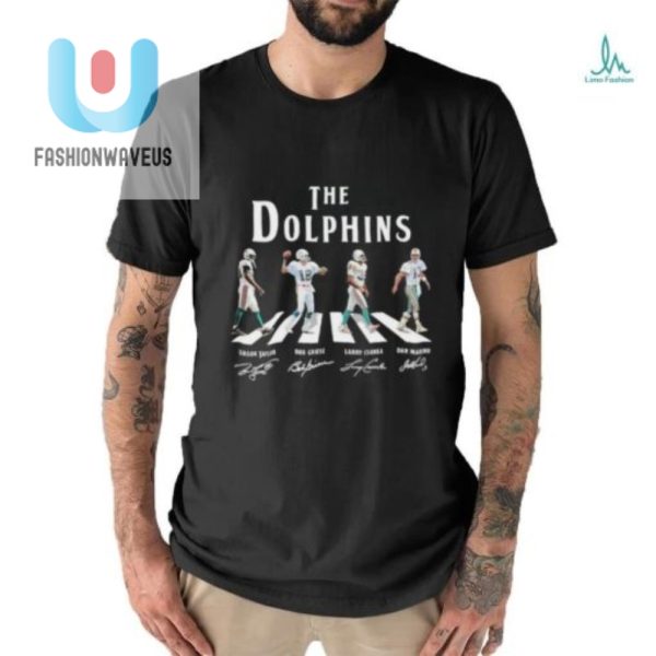 Score Big Laughs Dolphins Abbey Road Legends Tee fashionwaveus 1 2