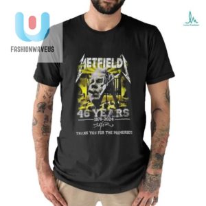 Rock On Hetfield Metallica 46 Years Funny Tribute Tee fashionwaveus 1 2