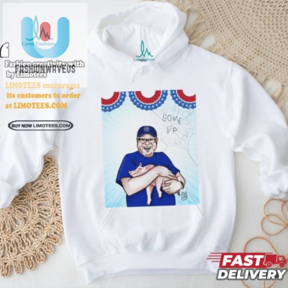 Hilarious Jess Piper Tim Walz Pig Hug Tee  Spread Joy