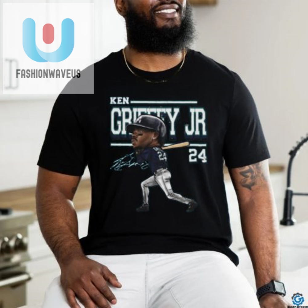 Get Laughs With Ken Griffey Jr. Seattle Cartoon Tee