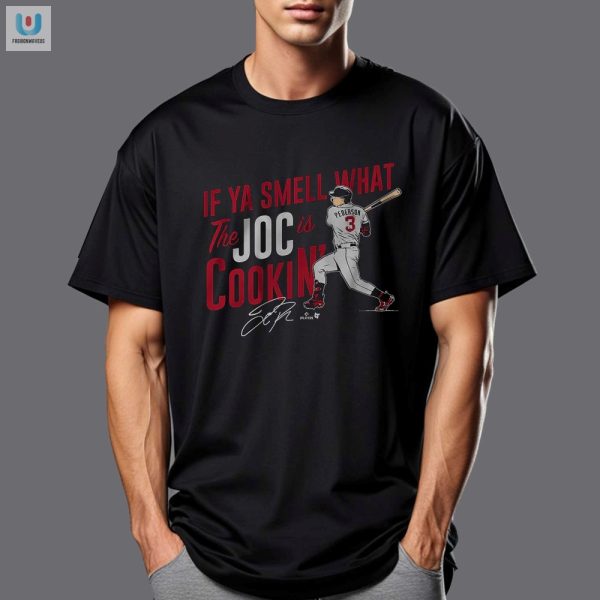 Funny Joc Pederson Shirt Smell What Hes Cookin Tee fashionwaveus 1