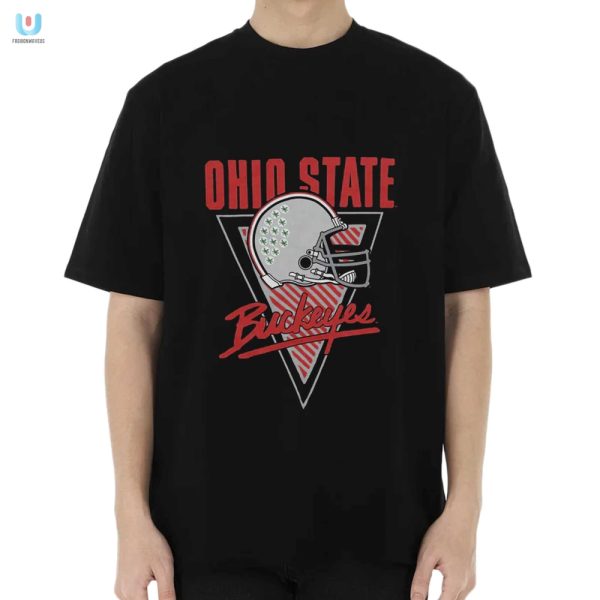 Get Bucked Up Retro Ohio State Buckeyes Helmet Tee fashionwaveus 1