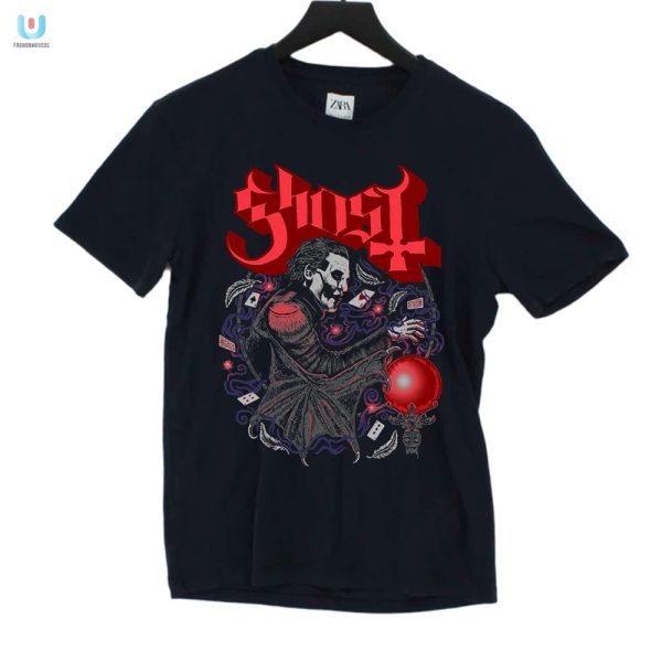 Haunt In Style Ghost Franchise Club Papa Cards Tee fashionwaveus 1