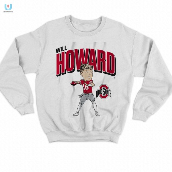 Unique Ohio State Football Will Howard Caricature Tee Fun Bold fashionwaveus 1 3