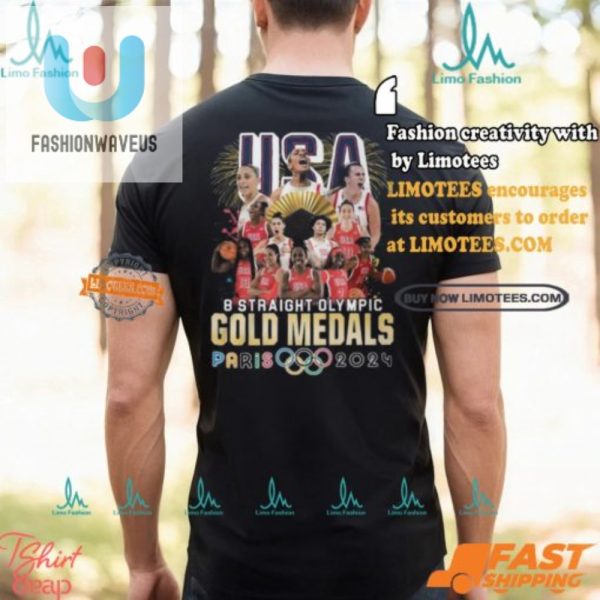 8 Golds Counting Hilarious Usa Womens Basketball Tee 2024 fashionwaveus 1 1