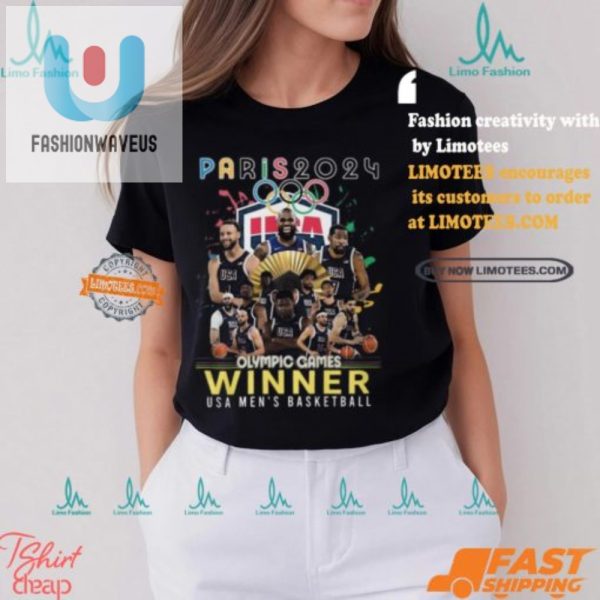 Score Big Hilarious Paris 2024 Usa Basketball Winner Tee fashionwaveus 1