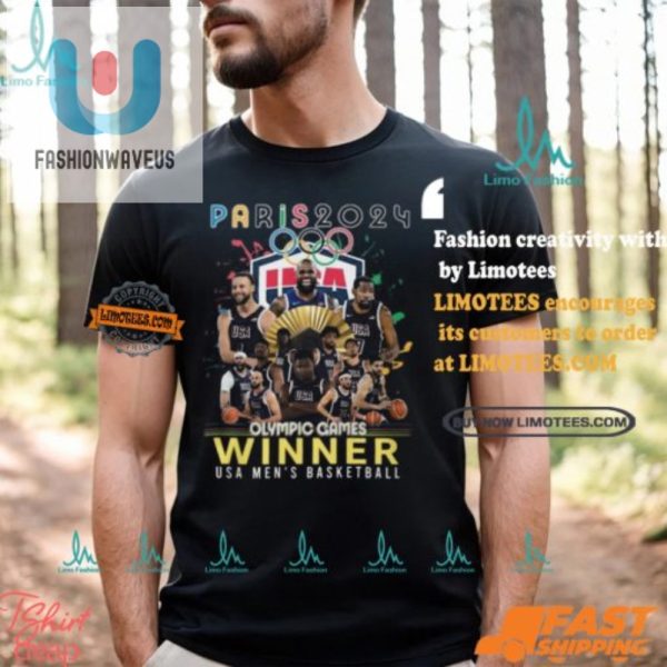 Score Big Hilarious Paris 2024 Usa Basketball Winner Tee fashionwaveus 1 2