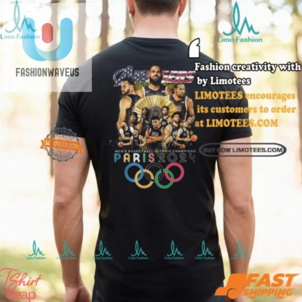 Usa Avengers 24 Champs Tee Dunking To Paris With Humor fashionwaveus 1 1