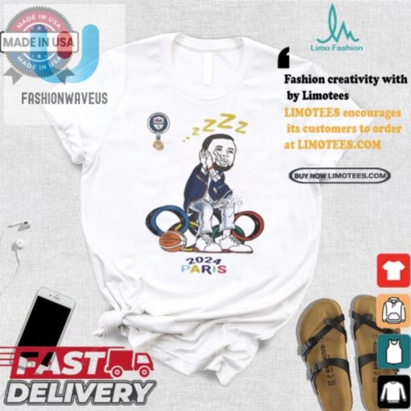 Score In Style Gold Curry Olympian Tee Paris 2024 Fun fashionwaveus 1 3