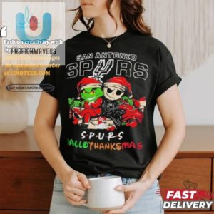 Humorous Grinch Jack Spurs Hallothanksmas Shirt Limited fashionwaveus 1 2