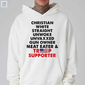 Hilarious Unwoke Unvaxxed Trump Shirt For Proud Gun Owners fashionwaveus 1 2