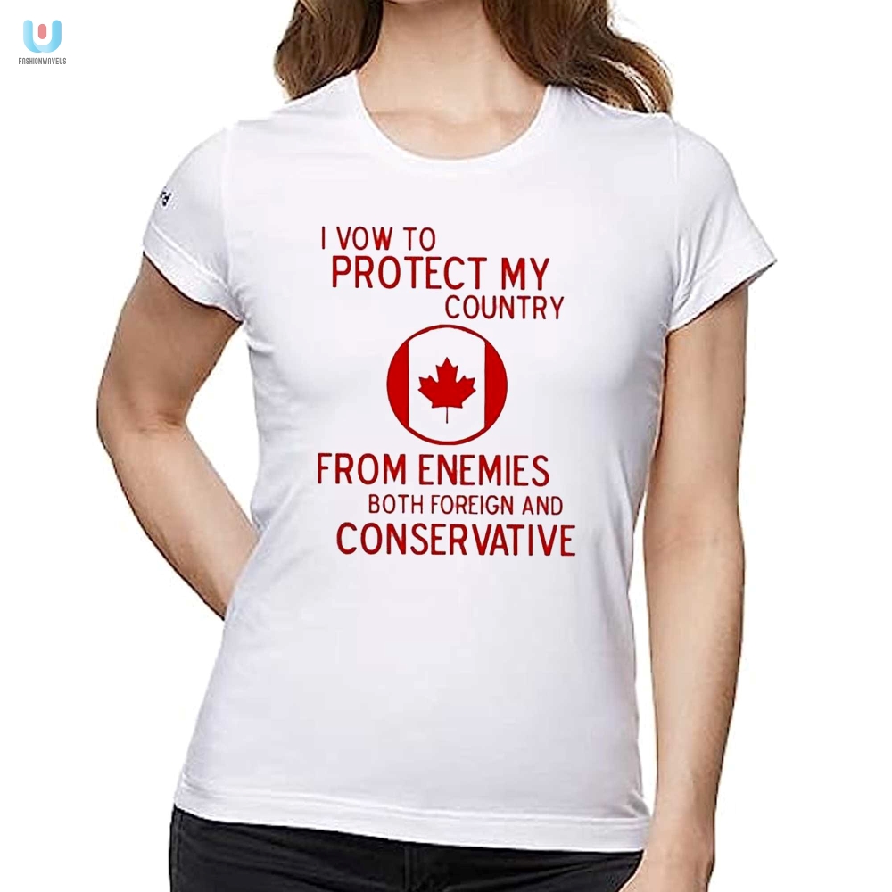 Funny Protect From Enemies Conservative Canada Shirt