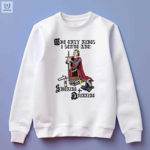 Funny Unique Kings I Serve Smoking Drinking Shirt fashionwaveus 1 3