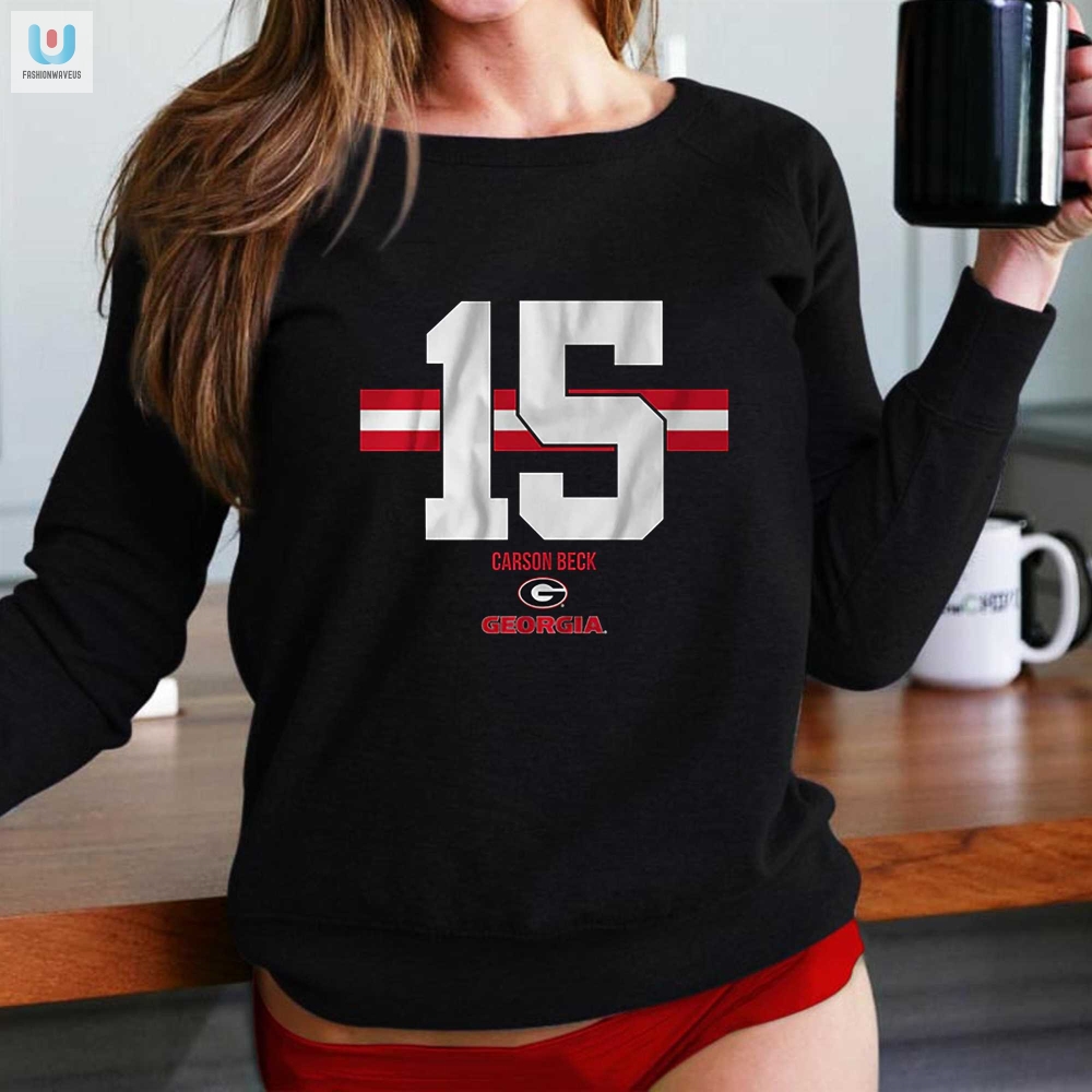 Georgia Football Rock Beck 15 Shirt  Becktacular Style