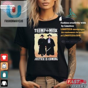 Funny Tombstone Trump Musk Shirt Justice Is Coming Tee fashionwaveus 1 1