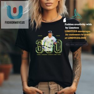 Swinging To 300 Hrs Aaron Judges Historic Yankees Tee fashionwaveus 1 1