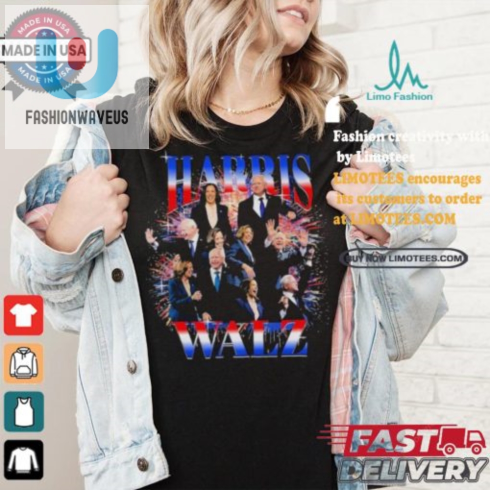 Vote Blue Tee Harris  Walz  Freedom Team Fun Edition