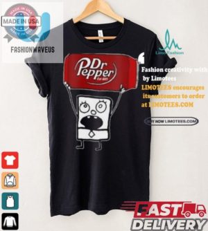 Doodlebob Dr Pepper Tee Quirky Fun Oneofakind Design fashionwaveus 1 4