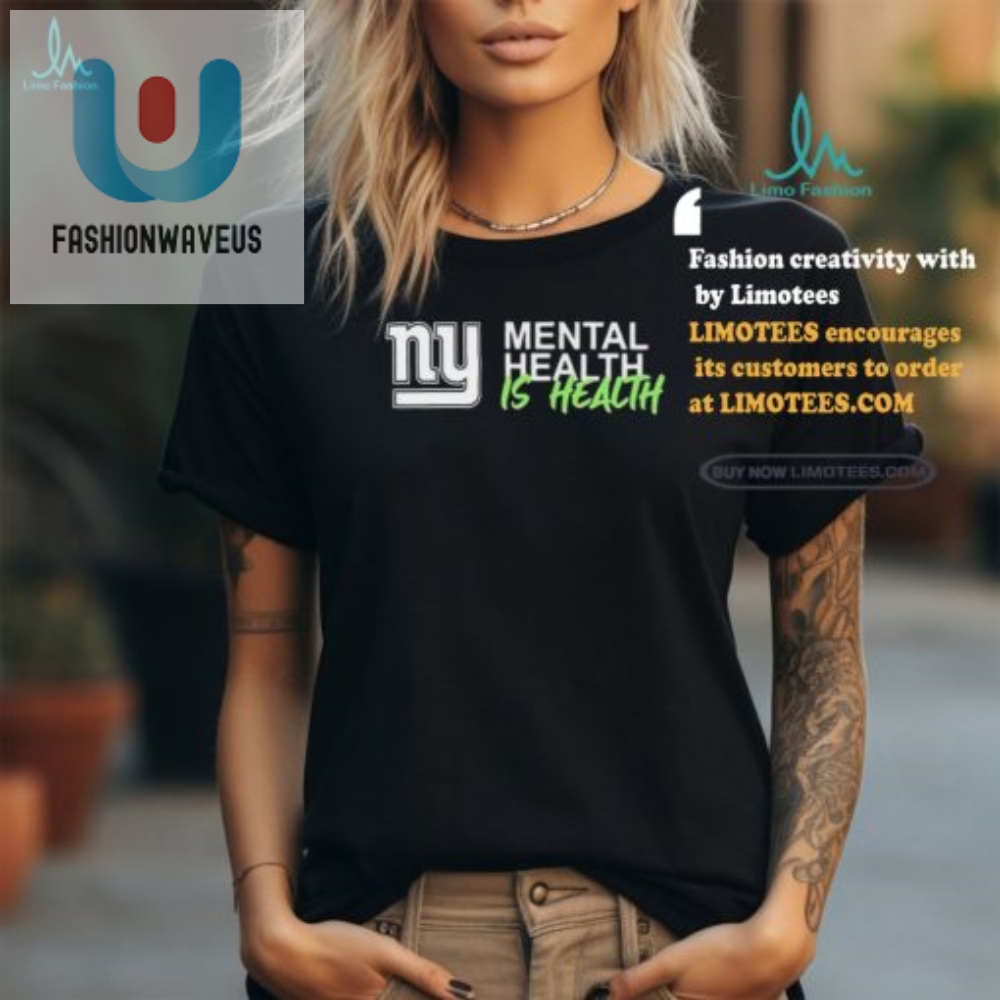 Ny Giants Mental Health Tee  Sporty Fun With A Serious Message