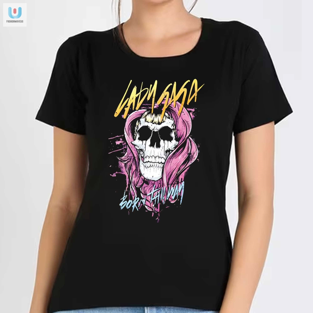 Rock Out In Style Bruno Mars  Gaga Born This Way Skull Tee