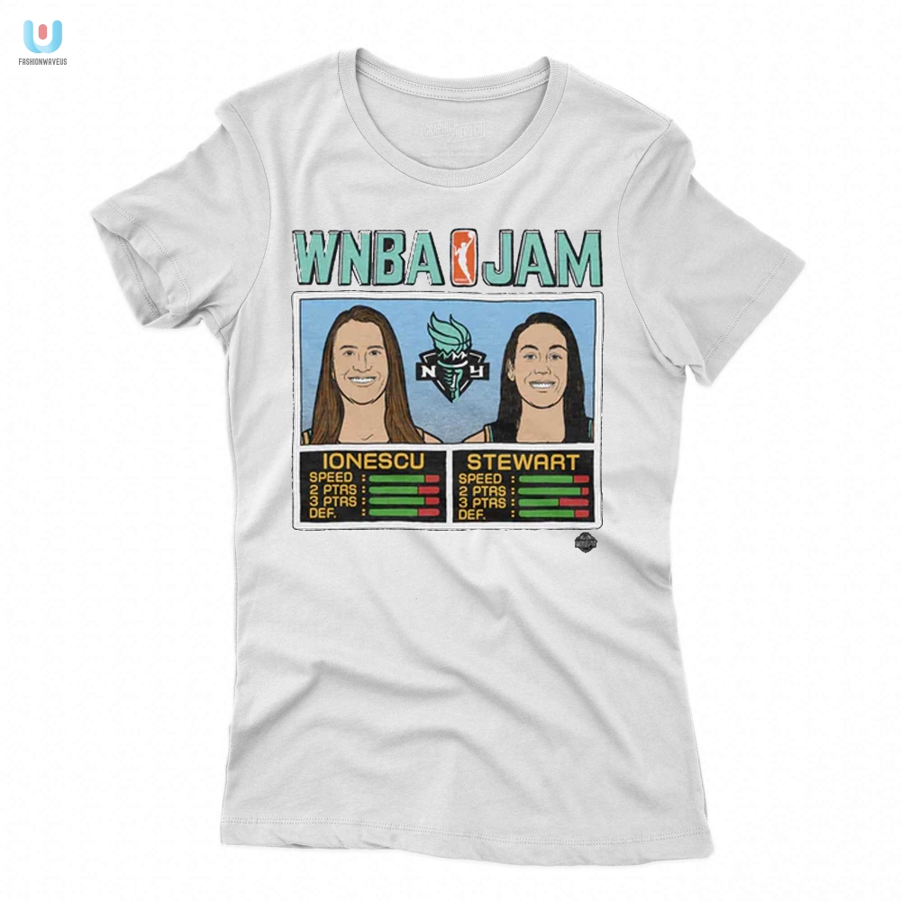 Slam Dunk Humor Liberty Ionescu  Stewart Wnba Jam Shirt